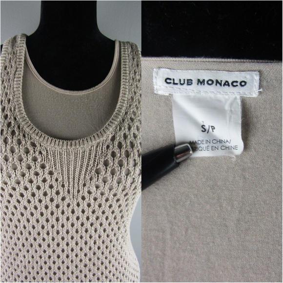 Club Monaco | Abigail Crochet Layered Linen Dress - Picture 5 of 5